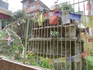 Buddhist Stupa nearly destroyed by the Gorkha Earthquake.